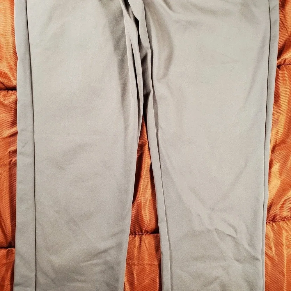 ESNTLS Mens Pants Large (34x30) Beige Drawstring Tapered Chino Active Minimalist